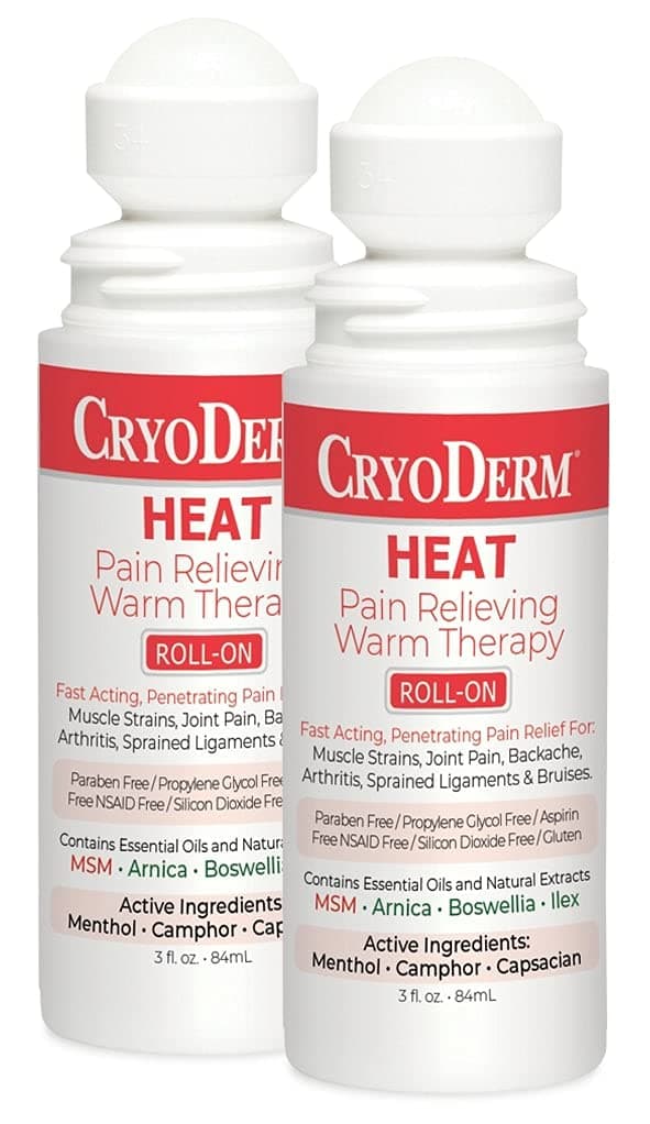 Pkg of 2 CryoDerm Heat Roll-On