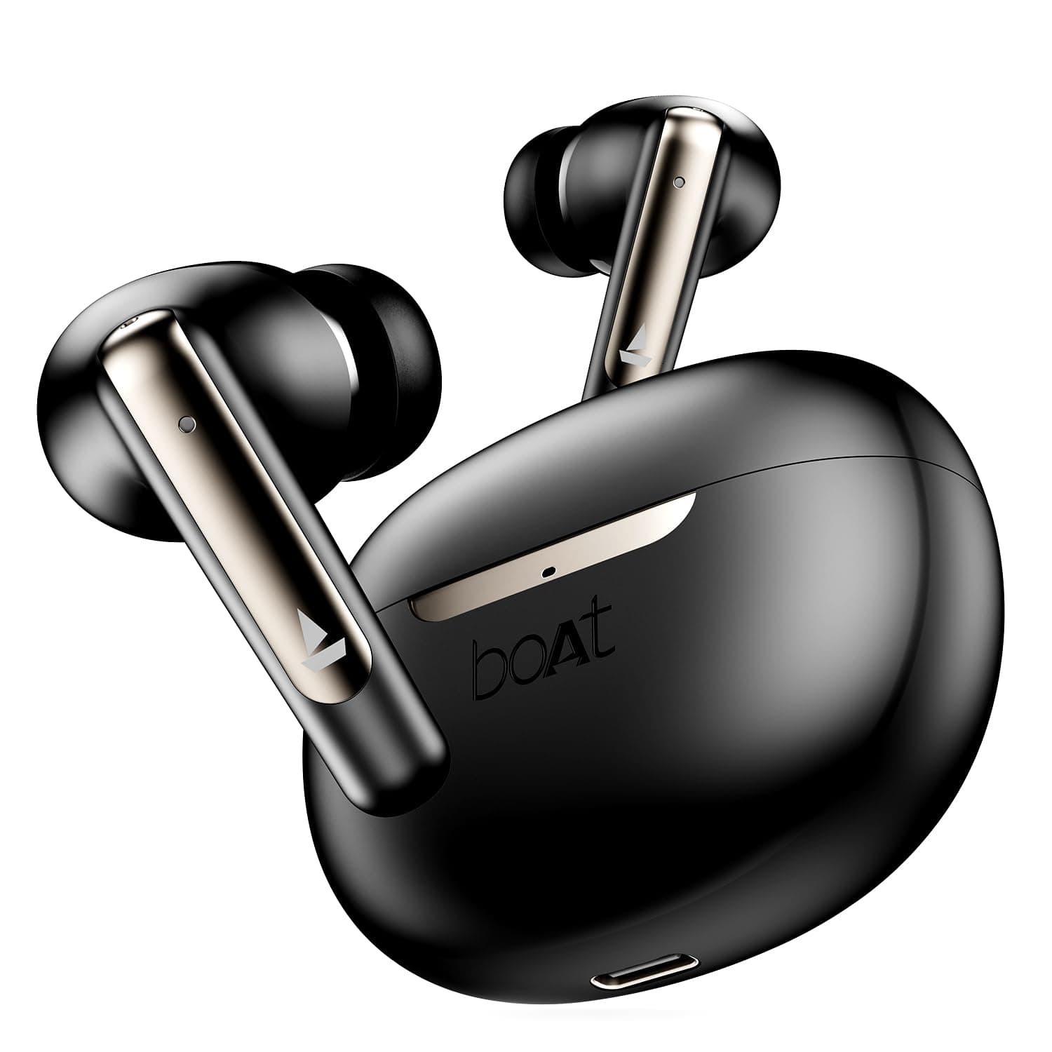 boAt Airdopes 141 ANC (~32dB), 50ms Low Latency, 4Mics ENx Tech, 42hrs Battery, Fast Charge, Dual EQ Modes, IPX5, BT v5.3, TWS in Ear Earbuds with mic (Gunmetal Black)