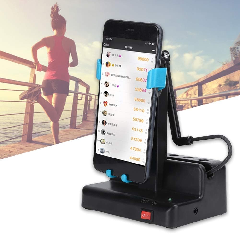 NALACAL Pedometer for Mobile Phone, Automatic Steps Counter with Adjustable Holder, Phone Swing Shaker for Fitness Lovers, Quick Reinforcement for Daily Activity
