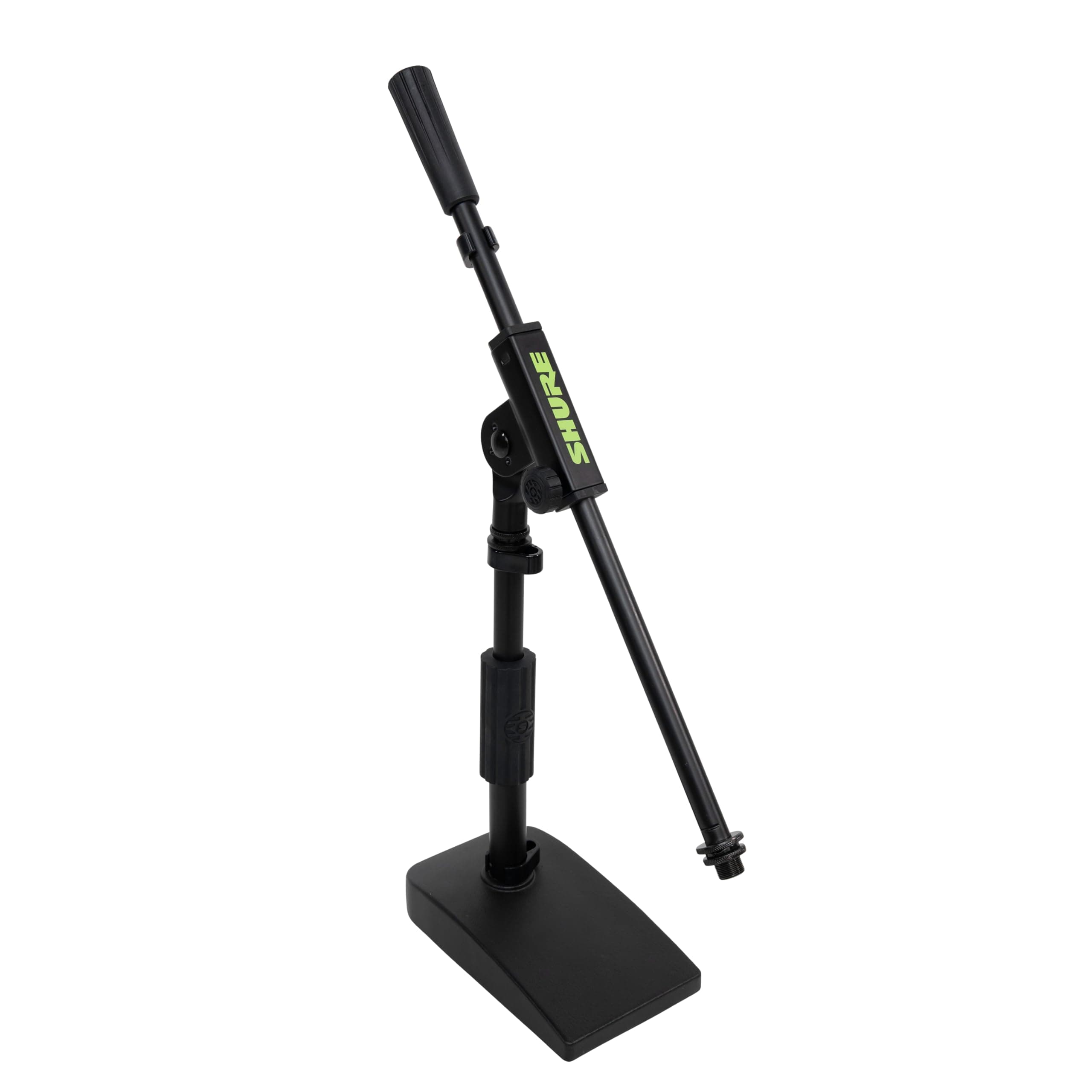 Shure by Gator Compact, Low Profile Mic Stand with Single-Section Boom, black (SH-DESKTOP2)