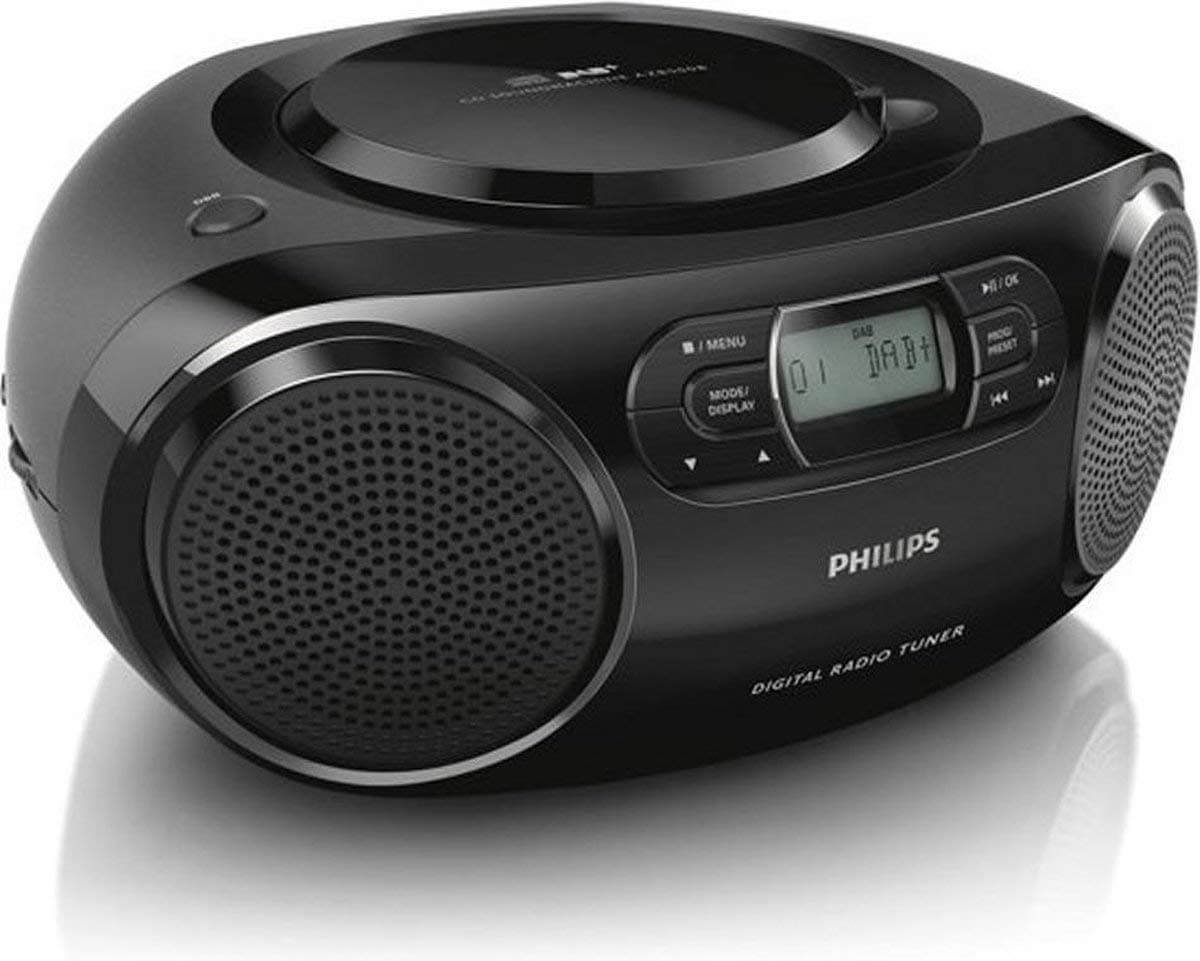 Lecteur de CD Philips AZB500B DAB with Amplification Dynamique des Basses Noir