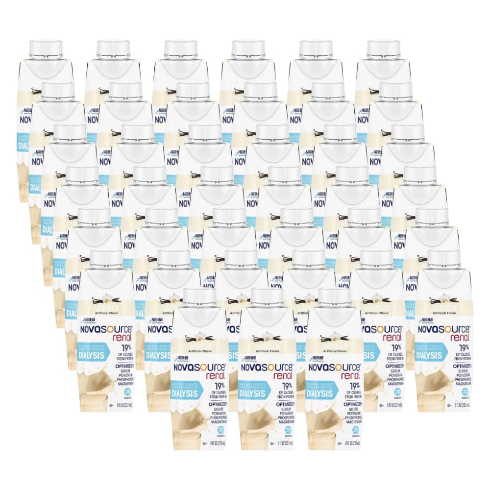 Novasource Renal, Nutritionally Complete Formula, Vanilla, 8 FL OZ (Pack of 27)