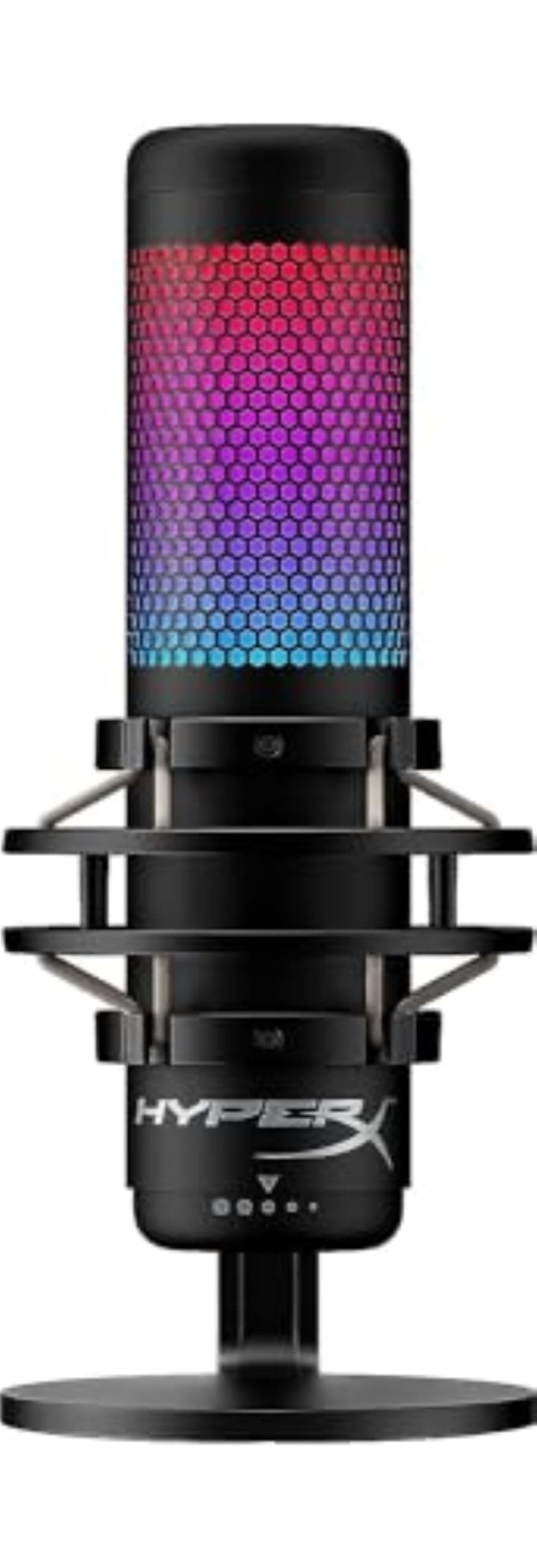 QuadCast S – RGB USB Condenser Microphone for PC, PS4, PS5 and Mac, Anti-Vibration Shock Mount, 4 Polar Patterns, Pop Filter, Gain Control, Gaming, Streaming, Podcasts, Twitch, YouTube, Discord