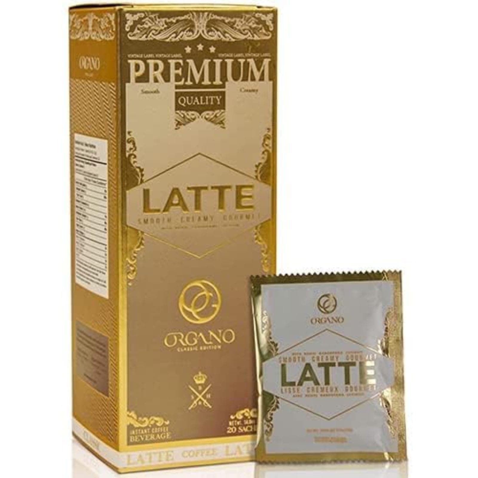 Gourmet Cafe Latte, 100% Certified Ganoderma Lucidum (20 Sachets)
