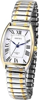 Avaner Women's Easy Reader Watches Ultra Thin Stretch Wrist Watches with Elastic Band