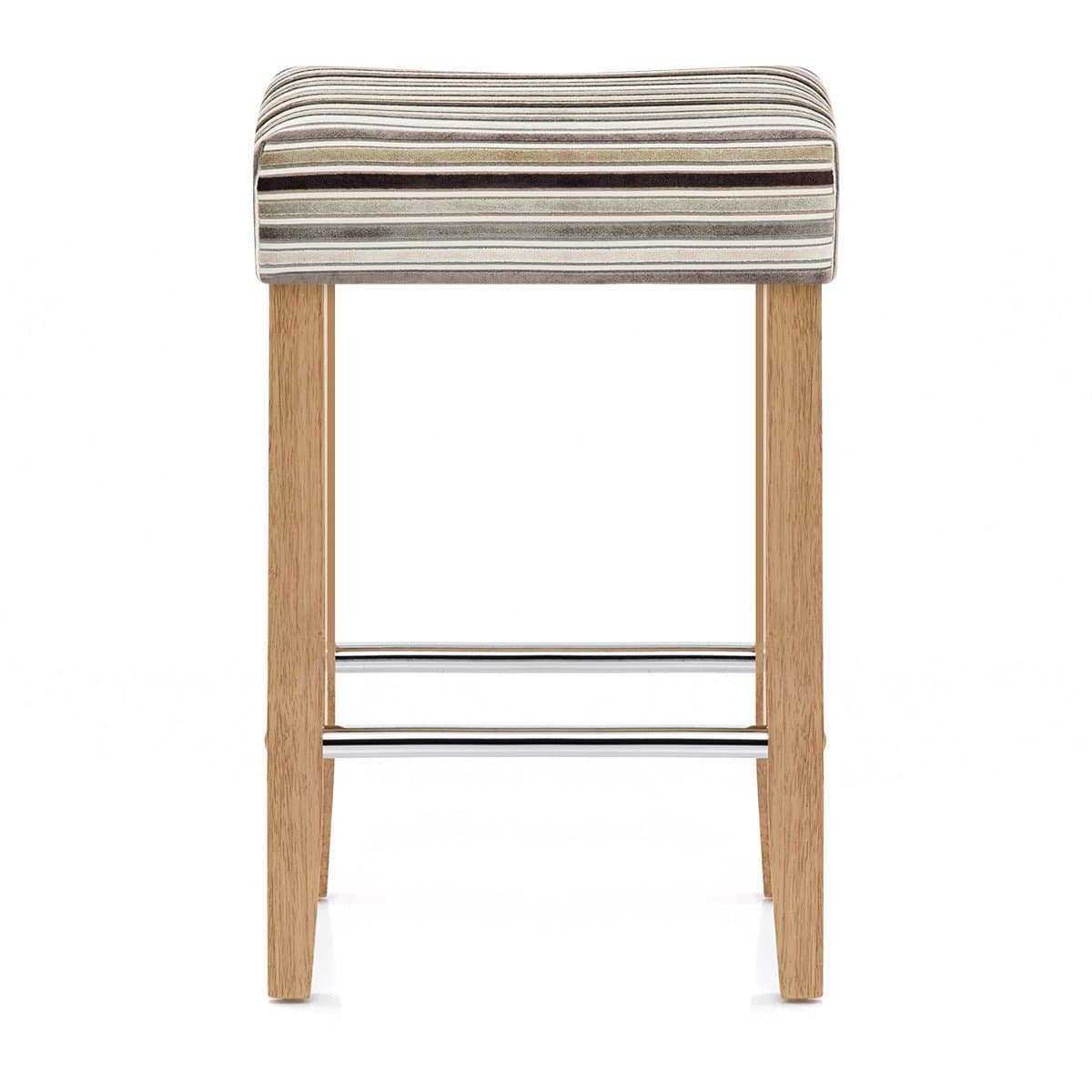 Atlantic Shopping Otis Oak Bar Stool Stripe