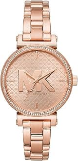 Michael Kors Watch for Women Sofie, 36mm case size, Three Hand movement, Stainless Steel strap
