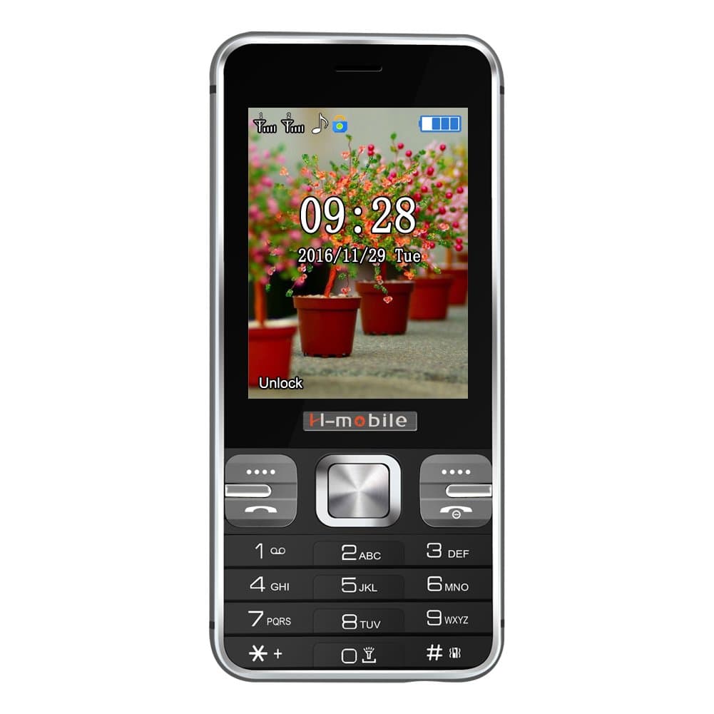 Padgene T1 Mobile Phone Big Button Cell Phone Simple Easy to Use Phone for the Elderly (1Black)