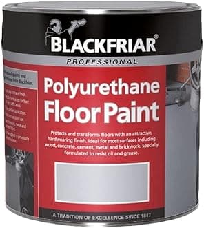 Blackfriar Polyurethane Floor Paint - Hard Wearing - Light Grey - 1 Litre