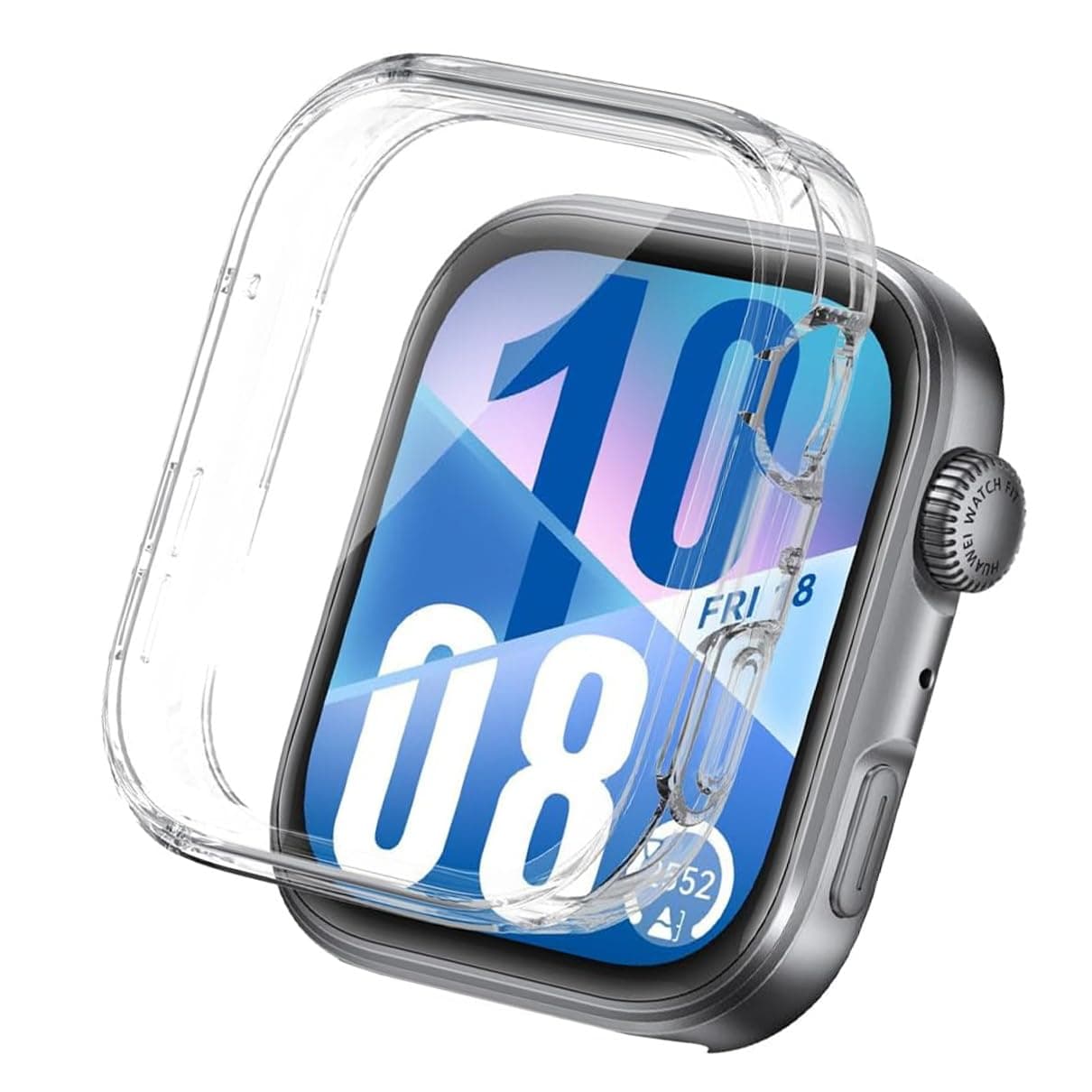 Protective Case for Huawei Watch FIT 4, Case with Screen Protector, HD Protection, Silicone Screen Protector Case – Transparent