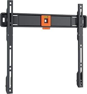 Vogel's Quick TVM 1405 Flat TV Wall Mount for 32-77 Inch TVs, Max. 50 kg, TV Mount Max. VESA 400 x 400, Universal Compatibility