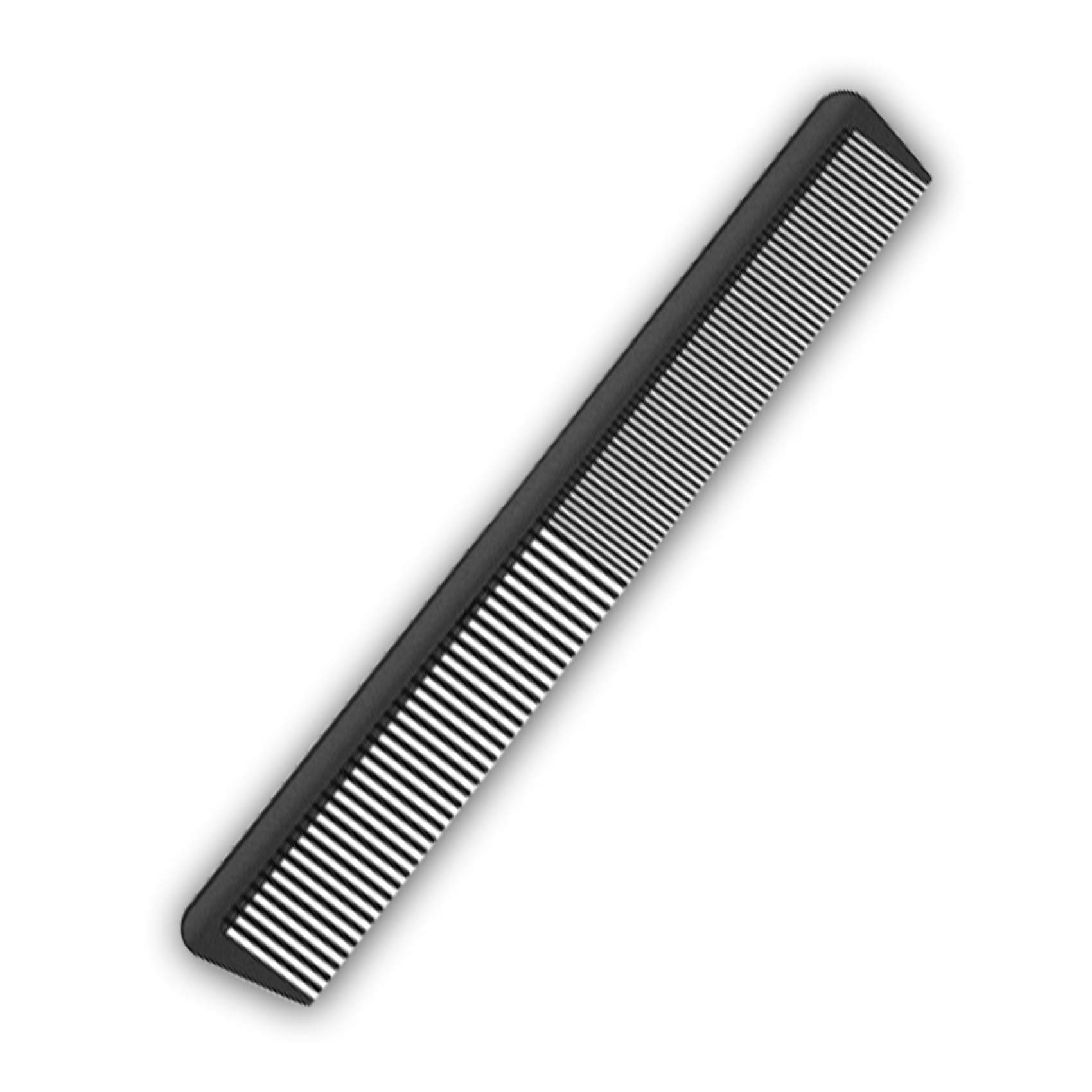 JeoPoom Carbon Comb, Compact Carbon Comb, Coarse Fine 2 Teeth Salon Hairdresser Hair Care Tools for Men and Women with Different Types of Hair