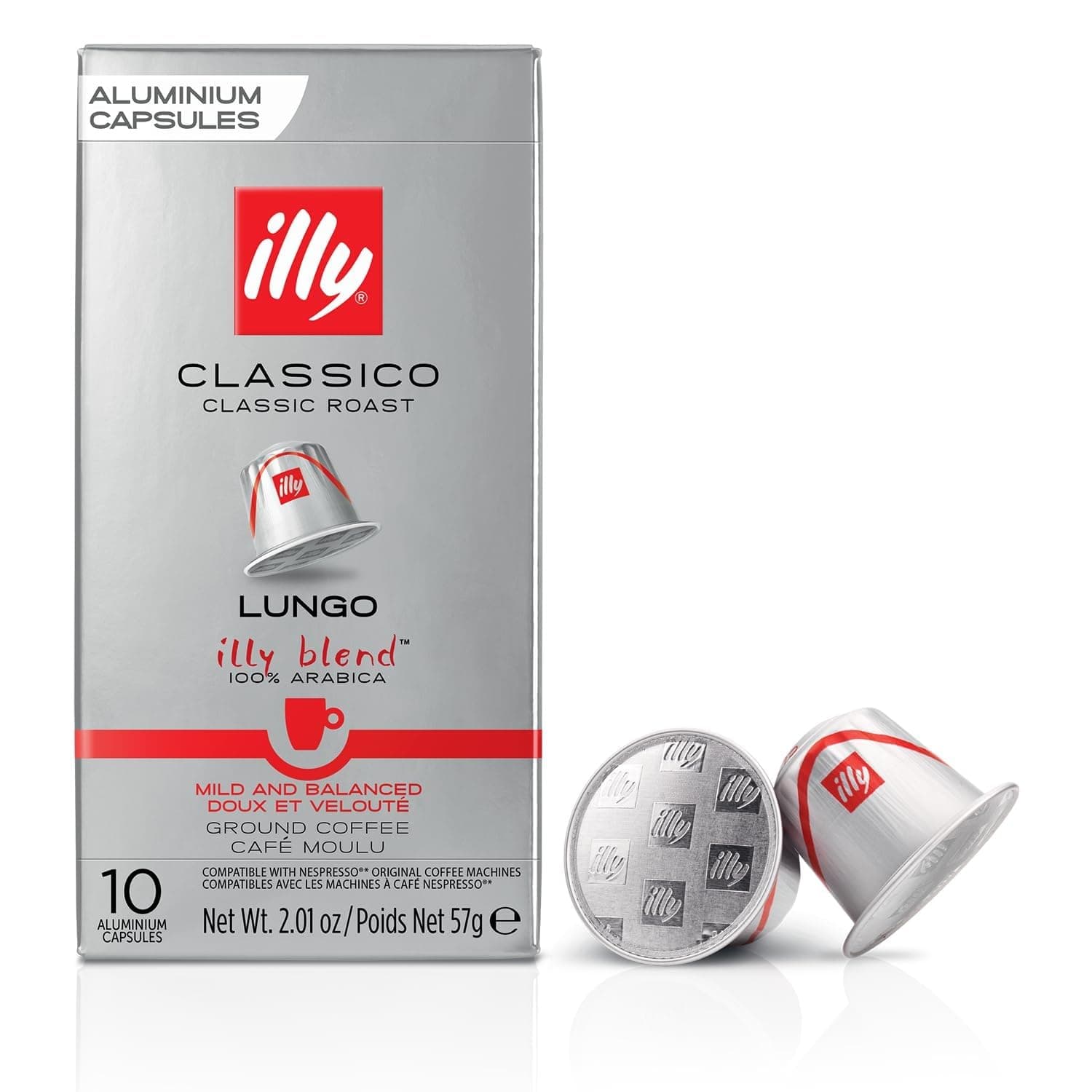 illy Nespresso Compatible Capsule- CLASSICO Lungo Roast Coffee