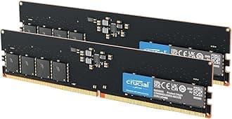 Crucial DDR5 RAM 16GB Kit (2x8GB) 4800MHz, Desktop Computer Memory, CL40 - CT2K8G48C40U5