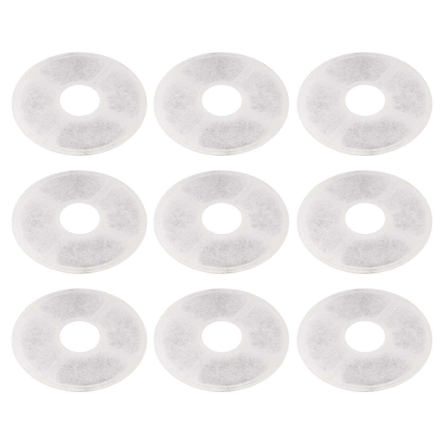 ThinkPetCat Water Fountain Filter 9 Pack Cat Fountain Filter Replacement 3 Triple Filtration System Round Replacement Filter