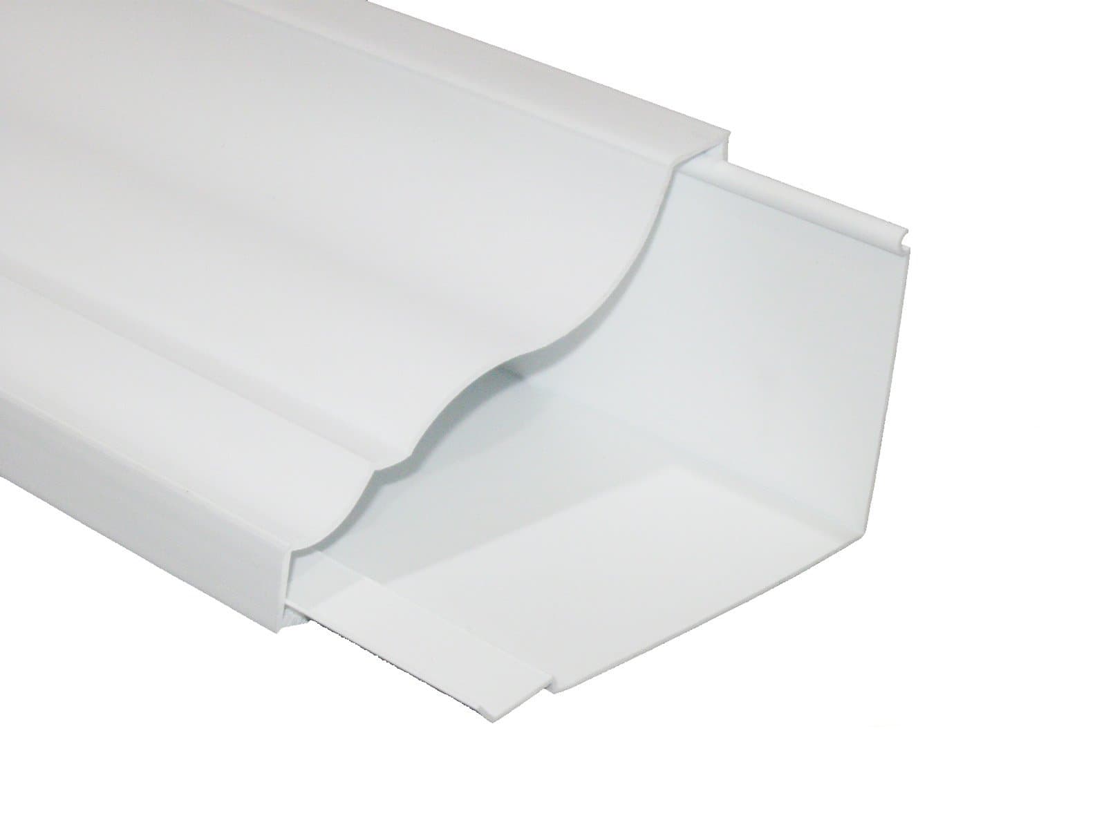 Classic 8 ft. x 4-5/8 in. x 1/8 in. PVC Crown Molding / Wire Raceway