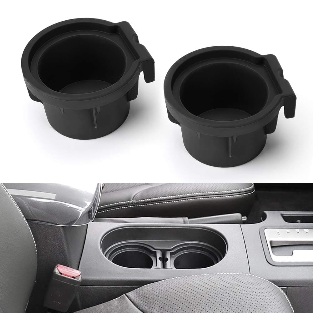 Cup Holder Insert 2 Pack Replacement Compatible with Frontier 2005-2019 Pathfinder Center Console Cup Holder Insert 2005-2012 Xterra 2005-2015 96975-EA000 96975-ZS00A