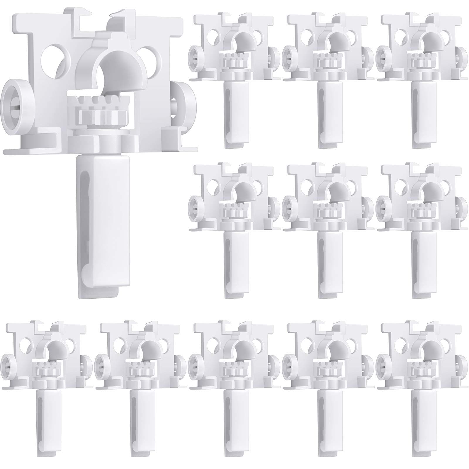 Jetec 20 Pieces Vertical Blind Repair Tabs Kit Vertical Blinds Replacement Slats Window Fixer Parts for Window Curtain Accessories