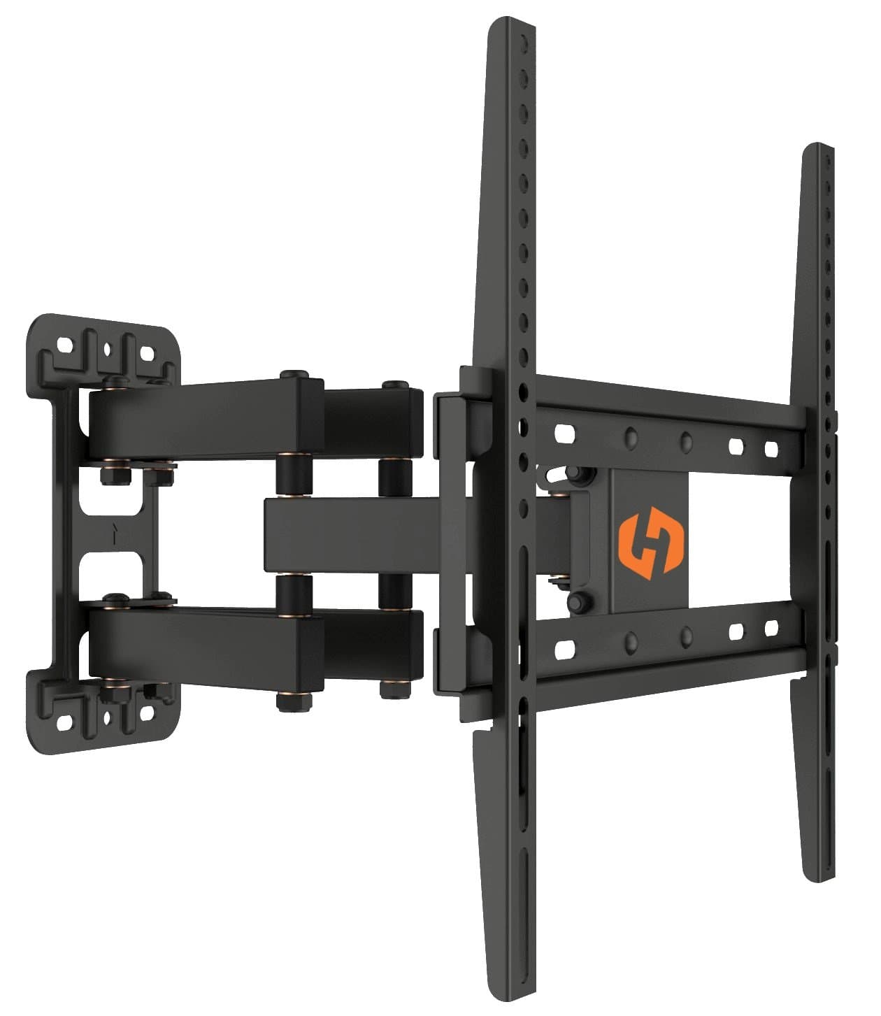 Husky Mounts Full Motion TV Wall Mount for Most 32 37 39 40 42 46 47 50 52 55 Inch LED LCD Flat Screen VESA 400X400 400x200 400x300 200x200 200x100 100x100 Tilt Swivel Articulating Movable TV Bracket
