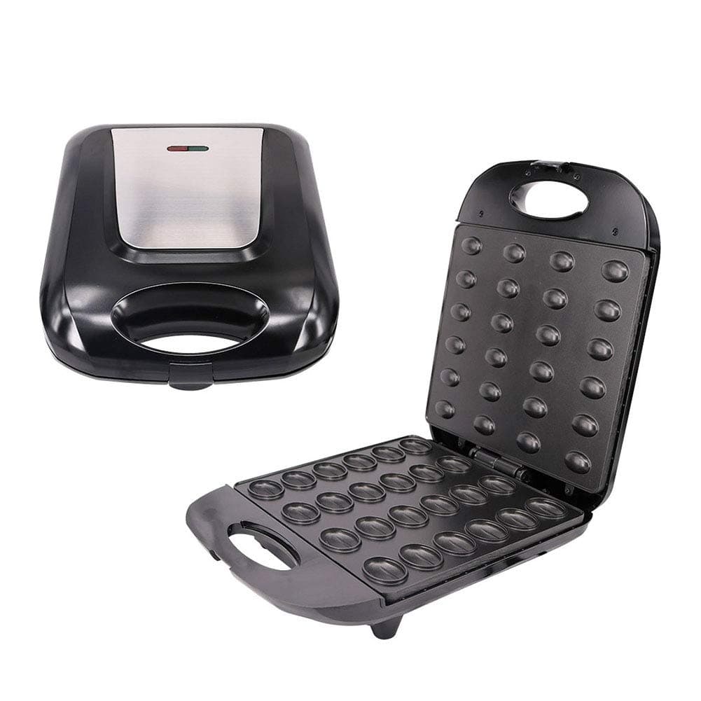 Electric Nut Cake Maker High Capacity 24, Nut Baker Bread Waffle Sandwich Baking Machine Frying Pan for Toaster, Breakfast, Kitchen, Oven Gift