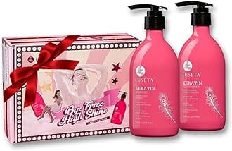 Luseta Keratin Shampoo and Conditioner Set Moisturizing Treatment for Dry Hair Smooth & Repair Damaged Hair for Women Sulfate Free 16.9 oz