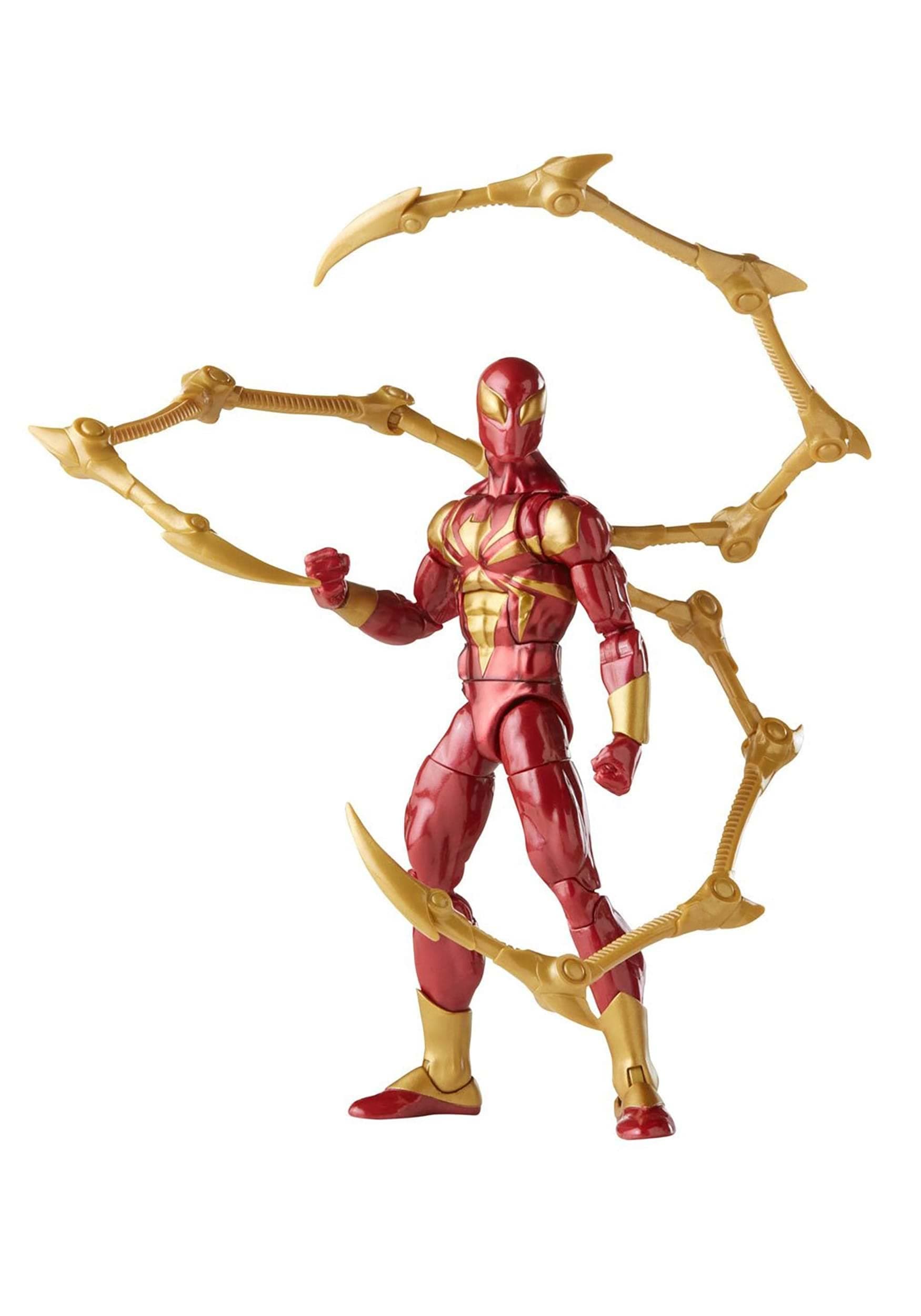 Spider-Man Hasbro Marvel Legends Series 15-cm Iron Spider Action Figure Toy, Includes 2 Accessories, Multicolor,F3455