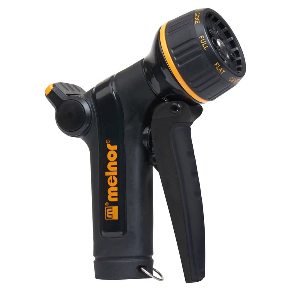 XT Metal Garden Hose Nozzle; Front Trigger with Flow Control; 8 Watering Patterns; 100% Metal Body with Fully Rubberized Slip Resistant Grip