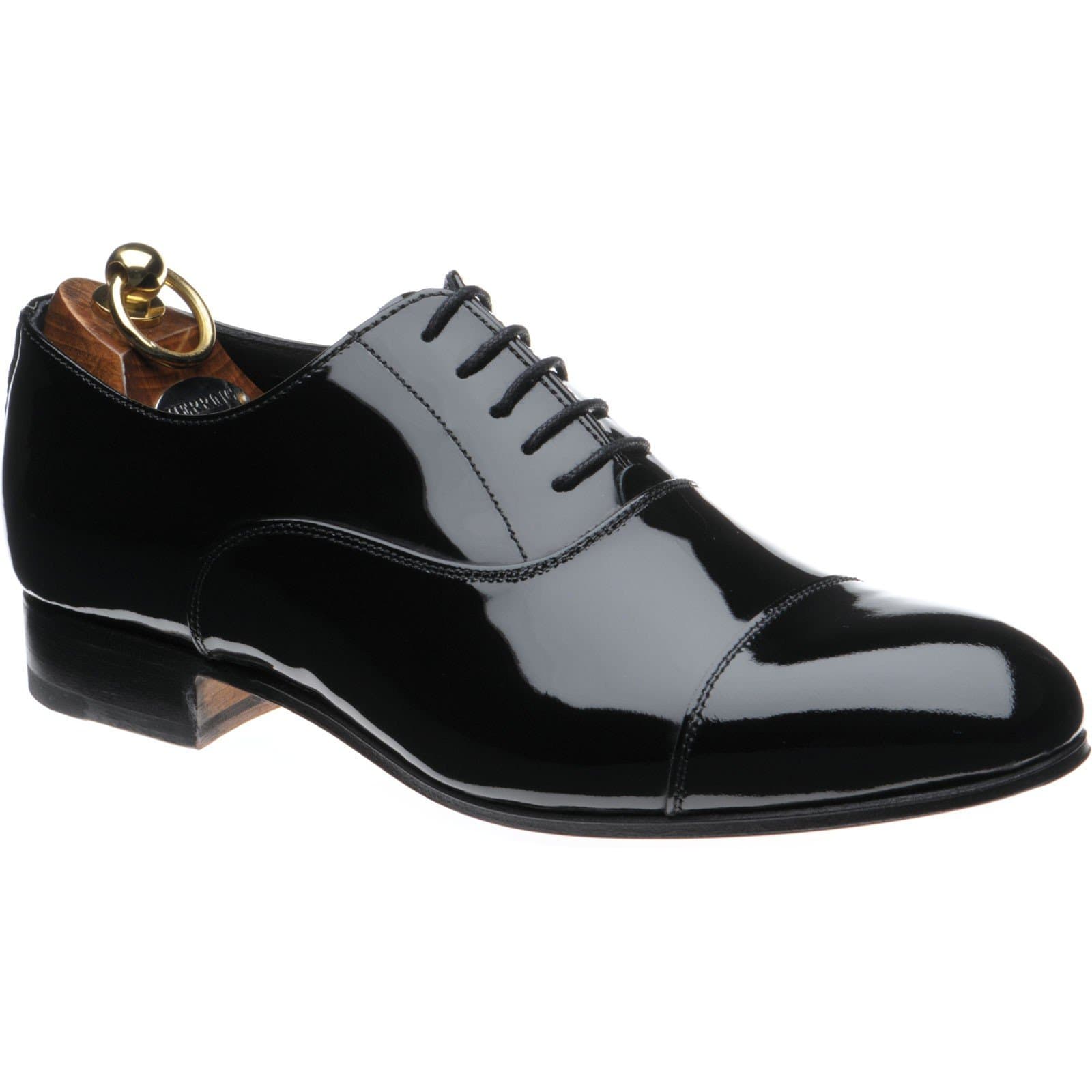 Herring Aston Oxfords in Black Patent