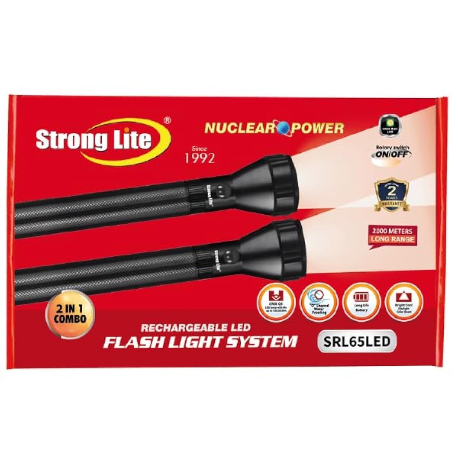 Strong Lite 2pcs 2SC Flash Light, SRL65LED