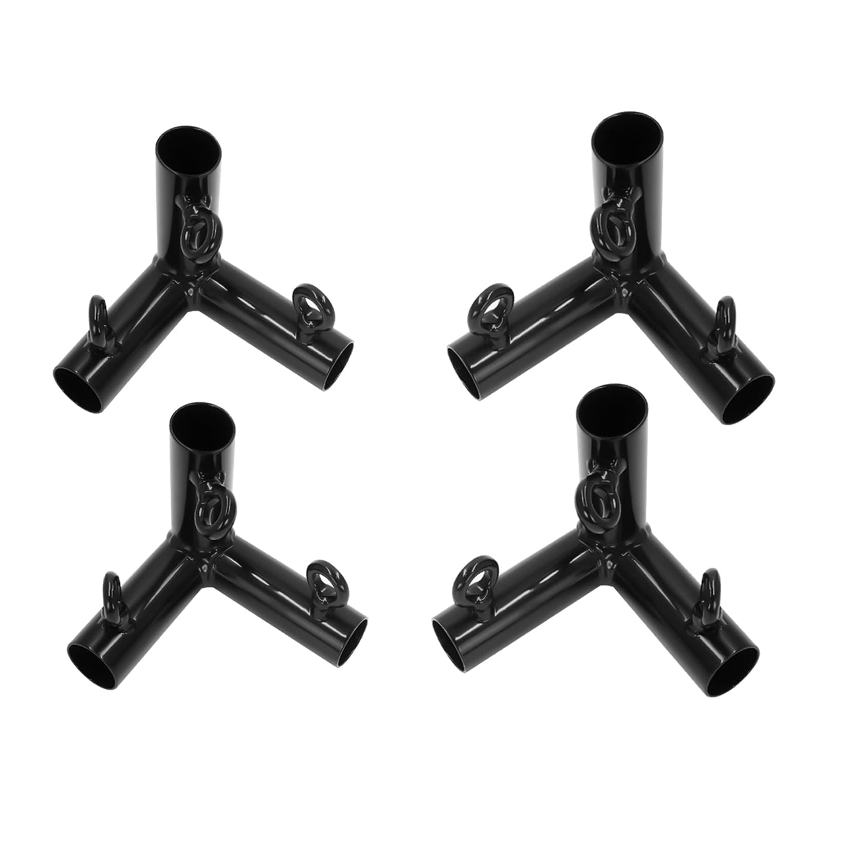 Aoneky 4pcs 3 Way Corner Canopy Fitting - Fits 1" EMT and Nominal Pipe - Cage Frame Corner Kit for Golf Basebal Batting Cage