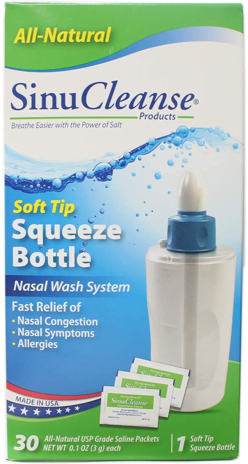 SinuCleanse Squeeze Nasal Wash Bottle Kit 1.0 ea. (Quantity of 4)