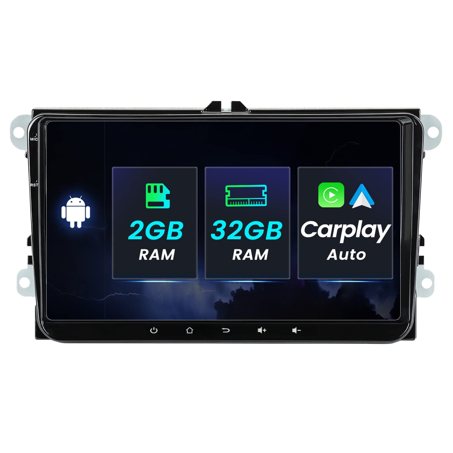 Android OS Car Radio for VW Car Multimedia Navigation 9 Inches Car Stereo