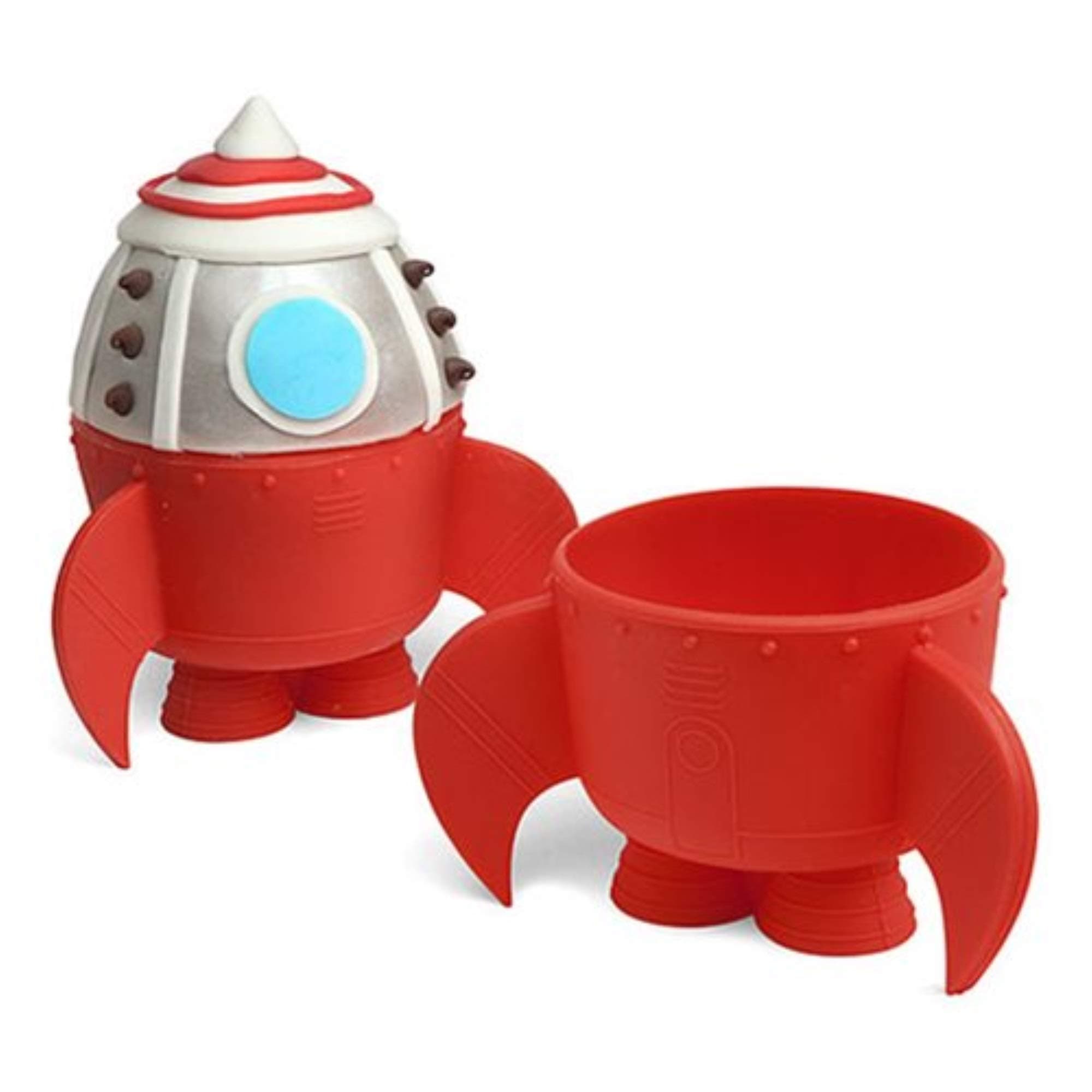 Rocket Ship Baking Cups (Set of 6 Silicone Baking Cups)