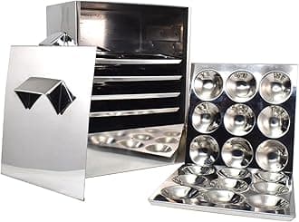 Onions Stainless Steel Cauka/Square/Cubic Idly Cooker 6 Plates comes with 6 Regular Idly & 2 Mini Idly Plates. Gas Stove and Induction Stove Compactible FOR HOME USE, 1.5 liter, Silver