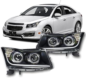 Winjet Compatible with Chevrolet [2011 2012 2013 2014 2015 Cruze] [2016 Cruze] LED DRL Bar Projector Headlights