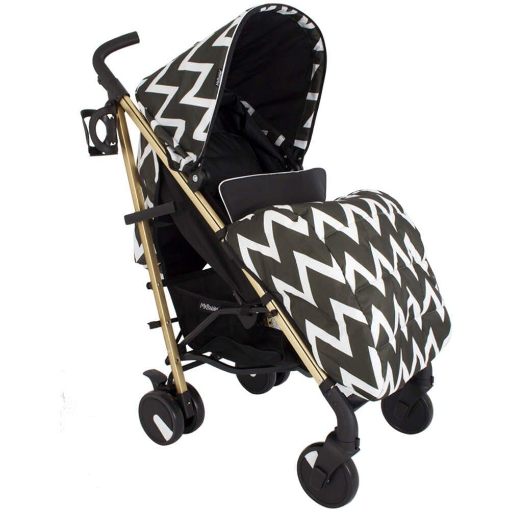 My Babiie MB51 Gold Chevron Stroller