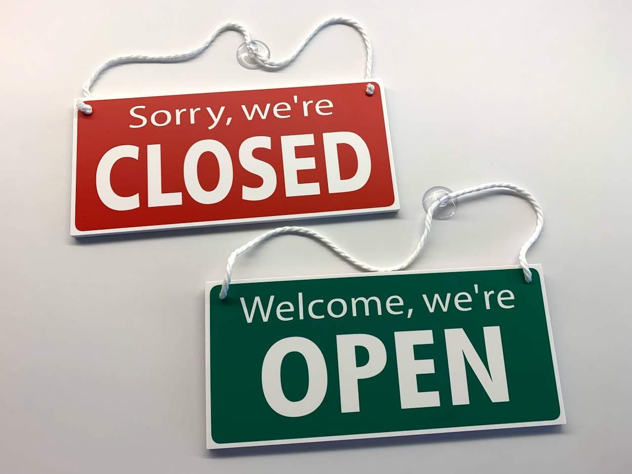 Personalised Open/Closed Hanging Sign