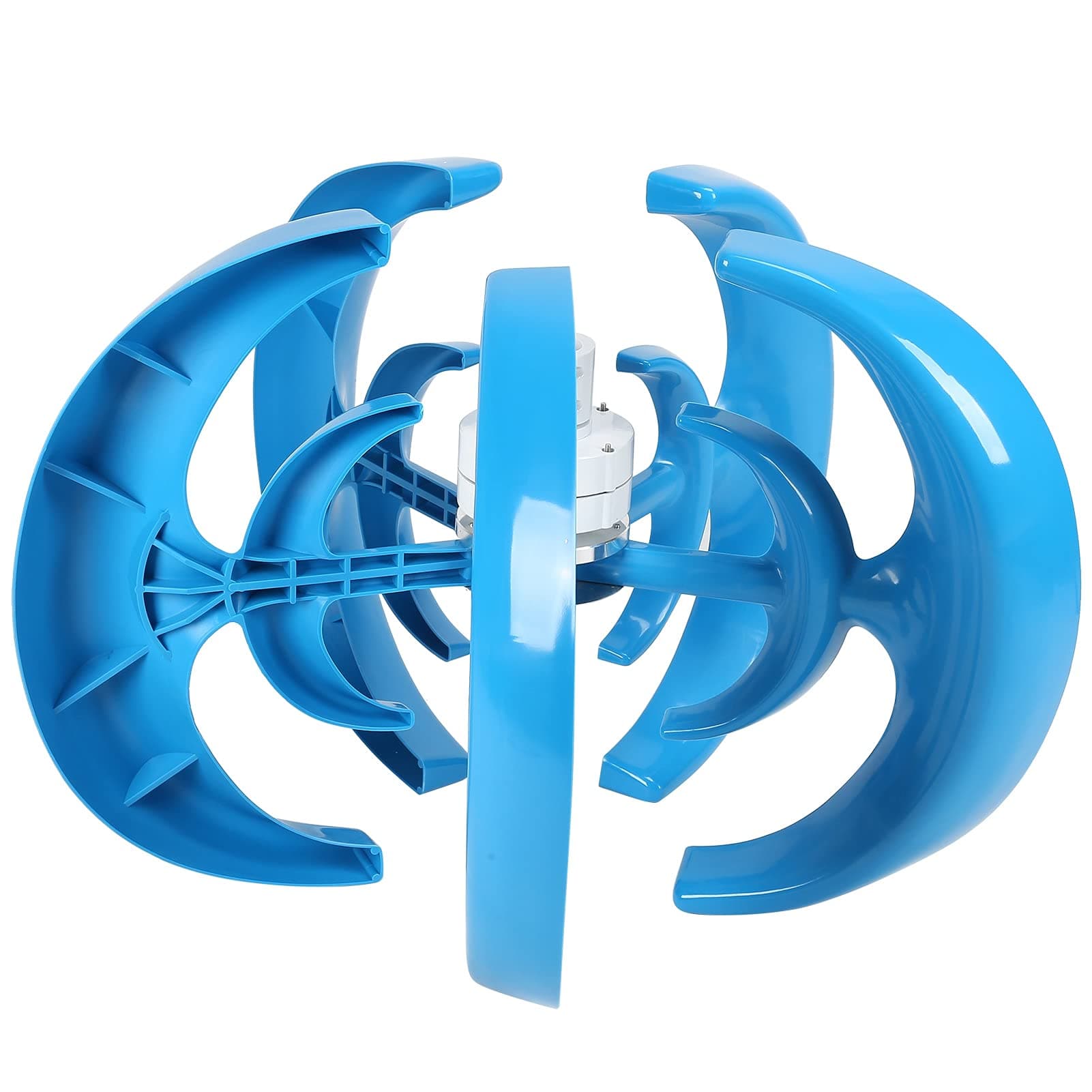 Wind Turbine 600W 5 Blade Wind Vertical Axis Generator AC Permanent Magnet Generator Wind Turbine Kit with Controller for Wind Solar System