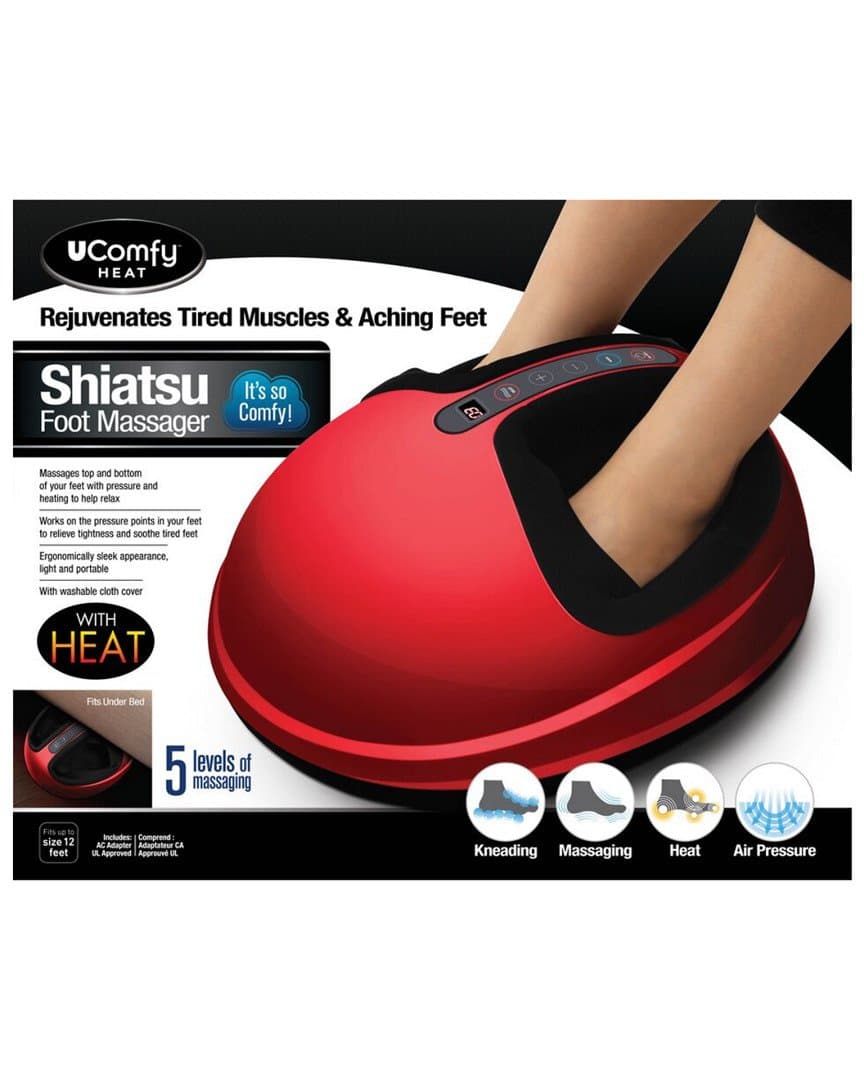 Shiatsu Foot Massager 2.0, Red