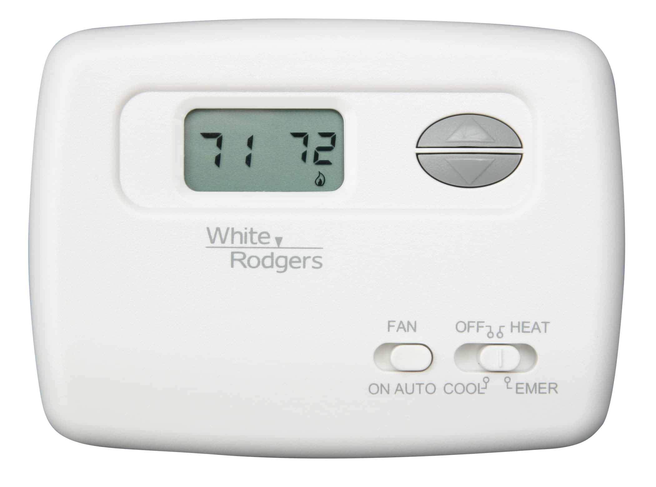 White Rodgers 1F79-111 Non-Programmable Heat Pump Thermostat