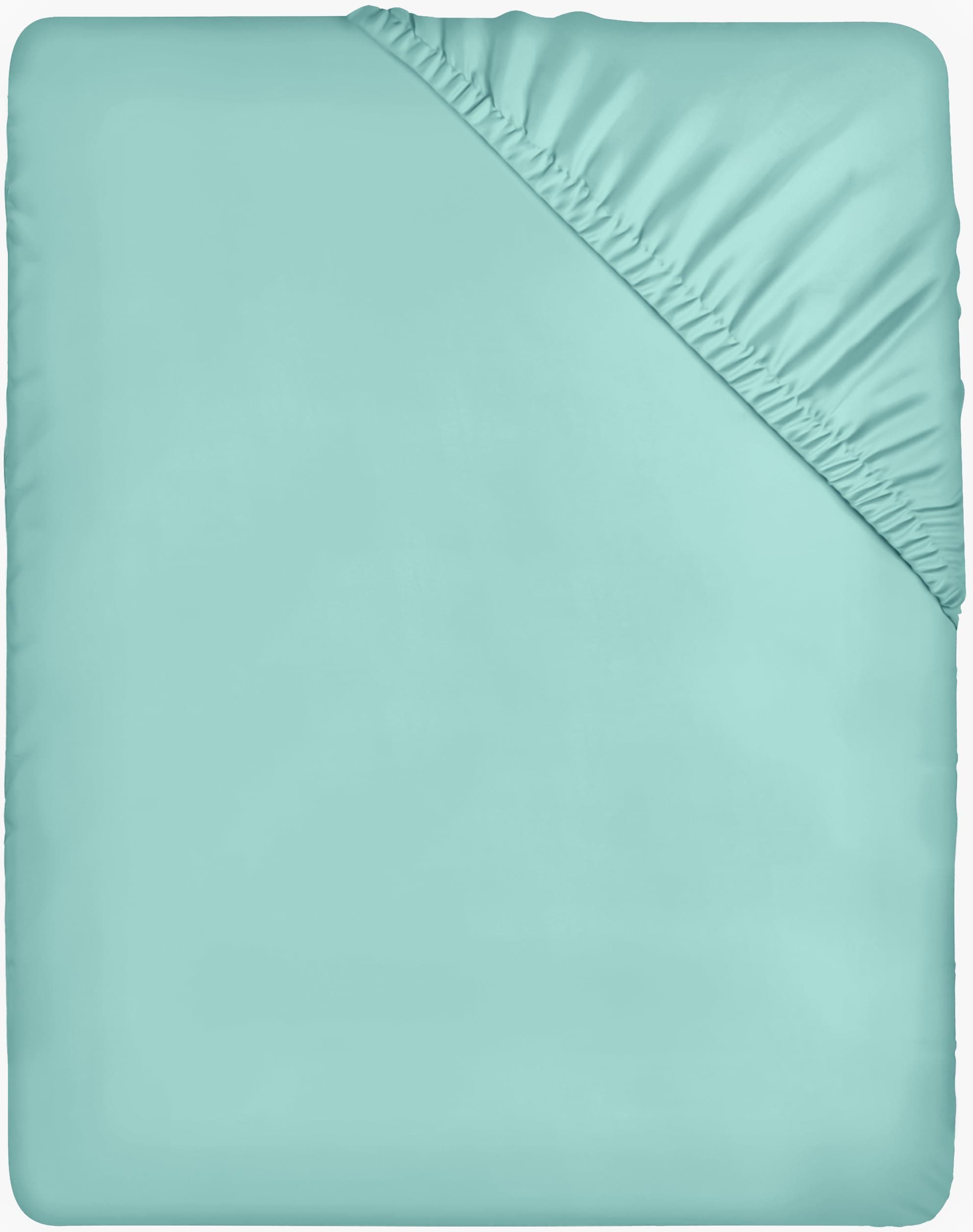 Utopia Bedding Fitted Sheet Small Double / 4ft, Spa Blue - Deep Pocket 12 inch (30 cm) - Easy Care - Soft Brushed Microfibre Fabric - Shrinkage and Fade Resistant - Bottom Sheet
