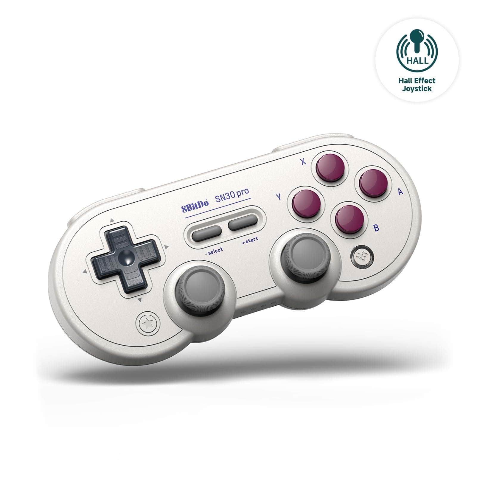 8BitDo SN30 Pro Bluetoothコントローラー、ホールエフェクトジョイスティックアップデート、Switch/Switch 2、PC、MacOS、Android、Steam Deck＆Raspberry Piと互換性 (G Classic)
