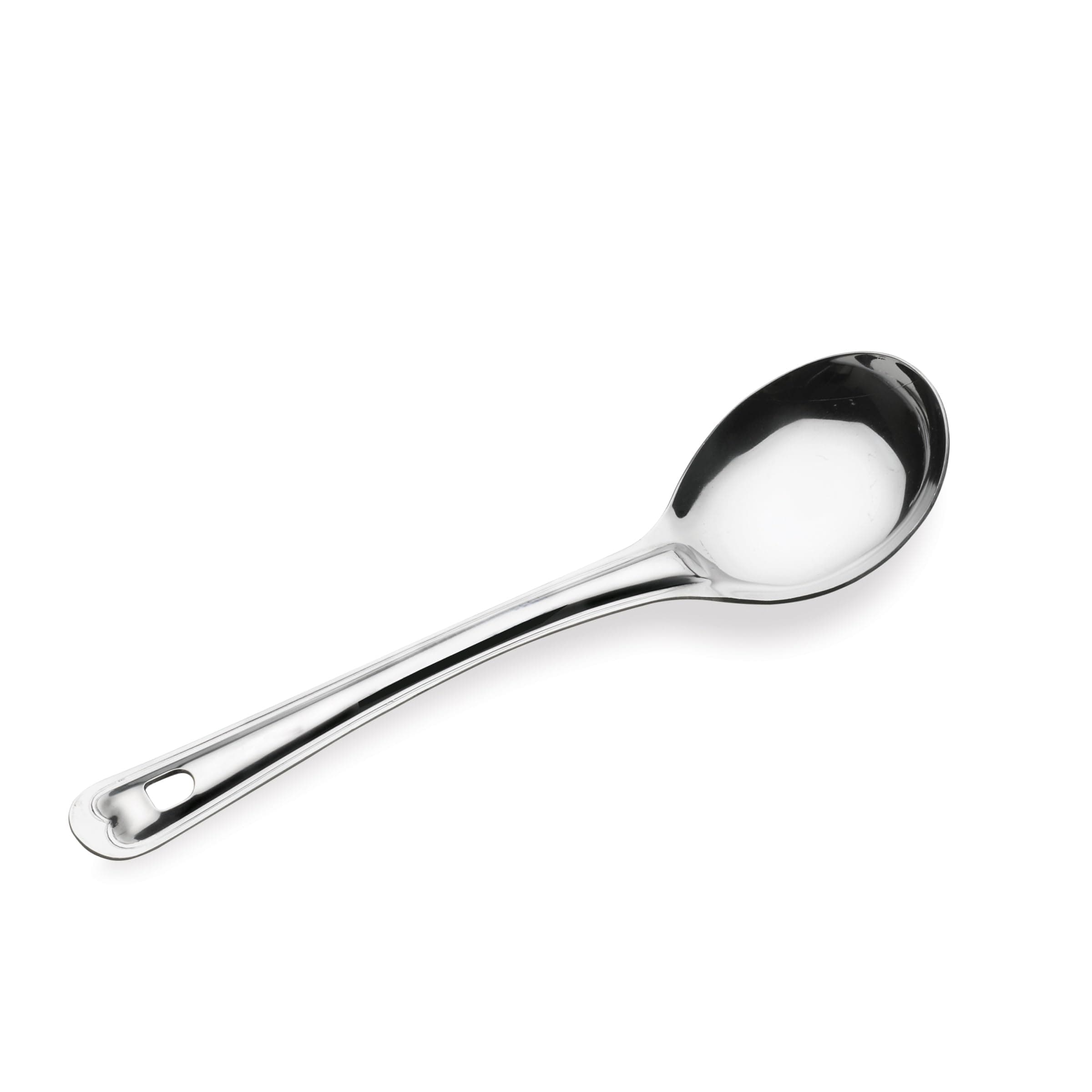 Crystal - CC943 Oval Medium Stainless Steel Serving Spoon, Silver