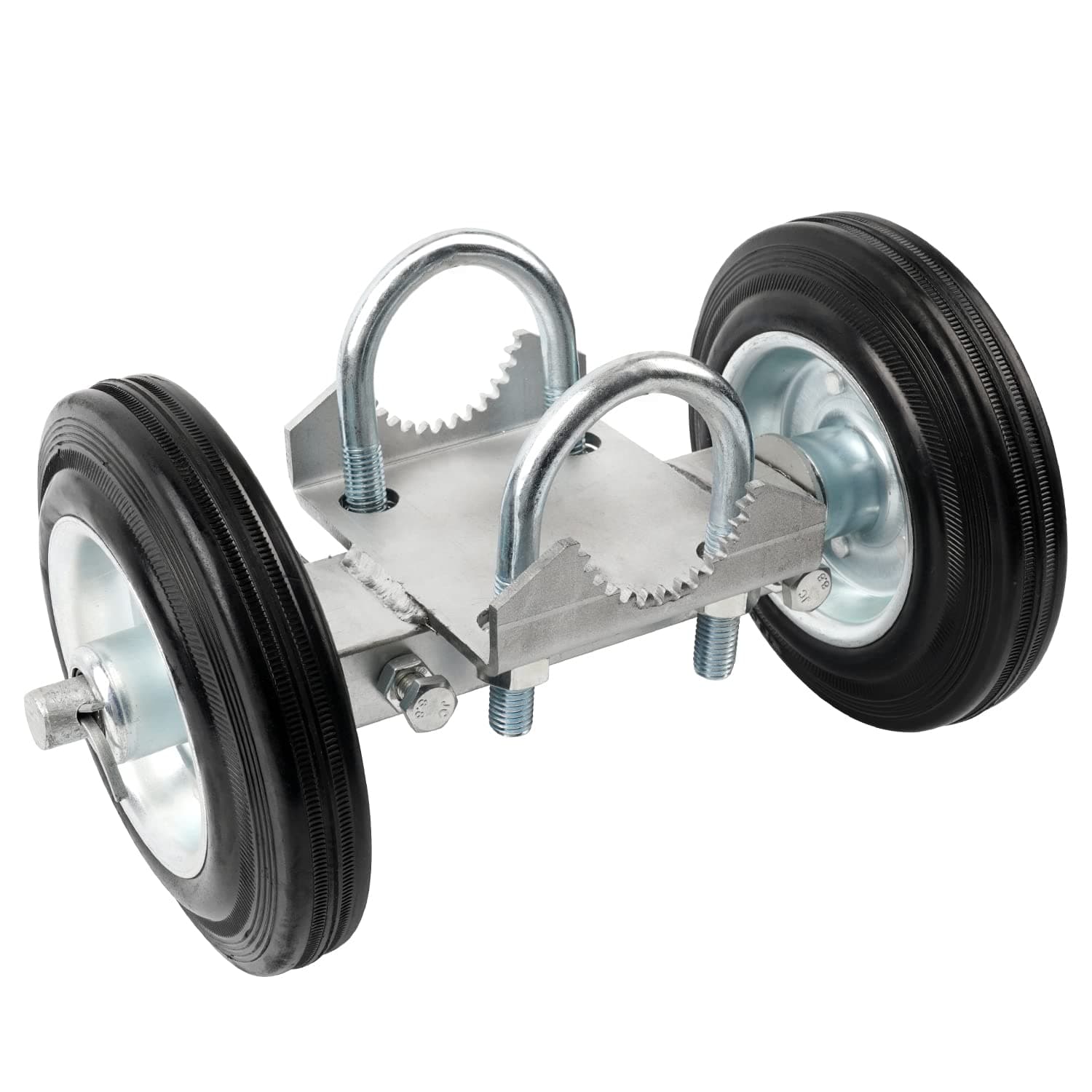 6 Inches Heavy Duty Gate Wheel, Rubber Sliding Gate Rollers, Gate Wheels for Metal Tube Gate, Driveway Chain Link Fence Parts