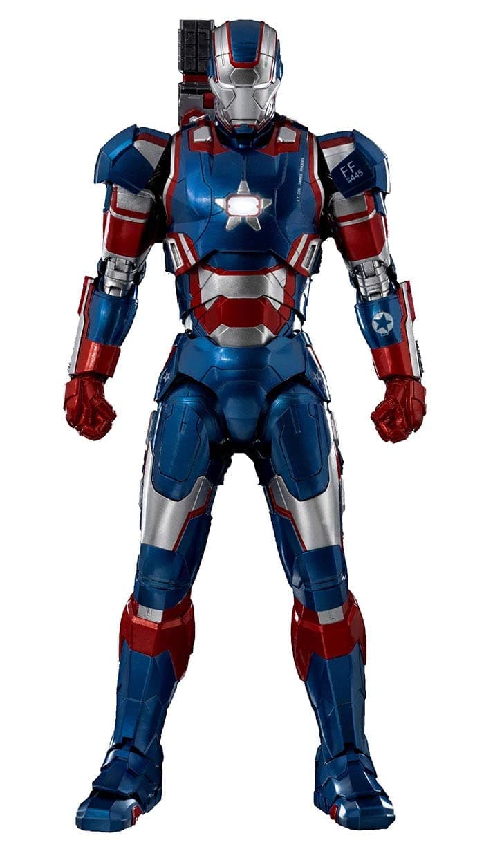threezero Marvel Studios The Infinity Saga: Iron Patriot 1:12 Scale DLX Collectible Figure,Multicolor,3Z02570W0