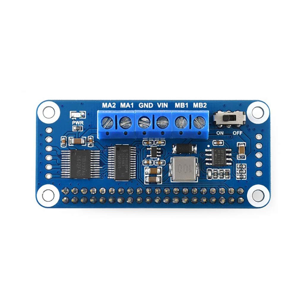 Motor Driver HAT for Raspberry Pi Onboard PCA9685 TB6612FNG Drive Two DC Motors I2C Interface 5V 3A Can be Stackable up to 32 This Modules
