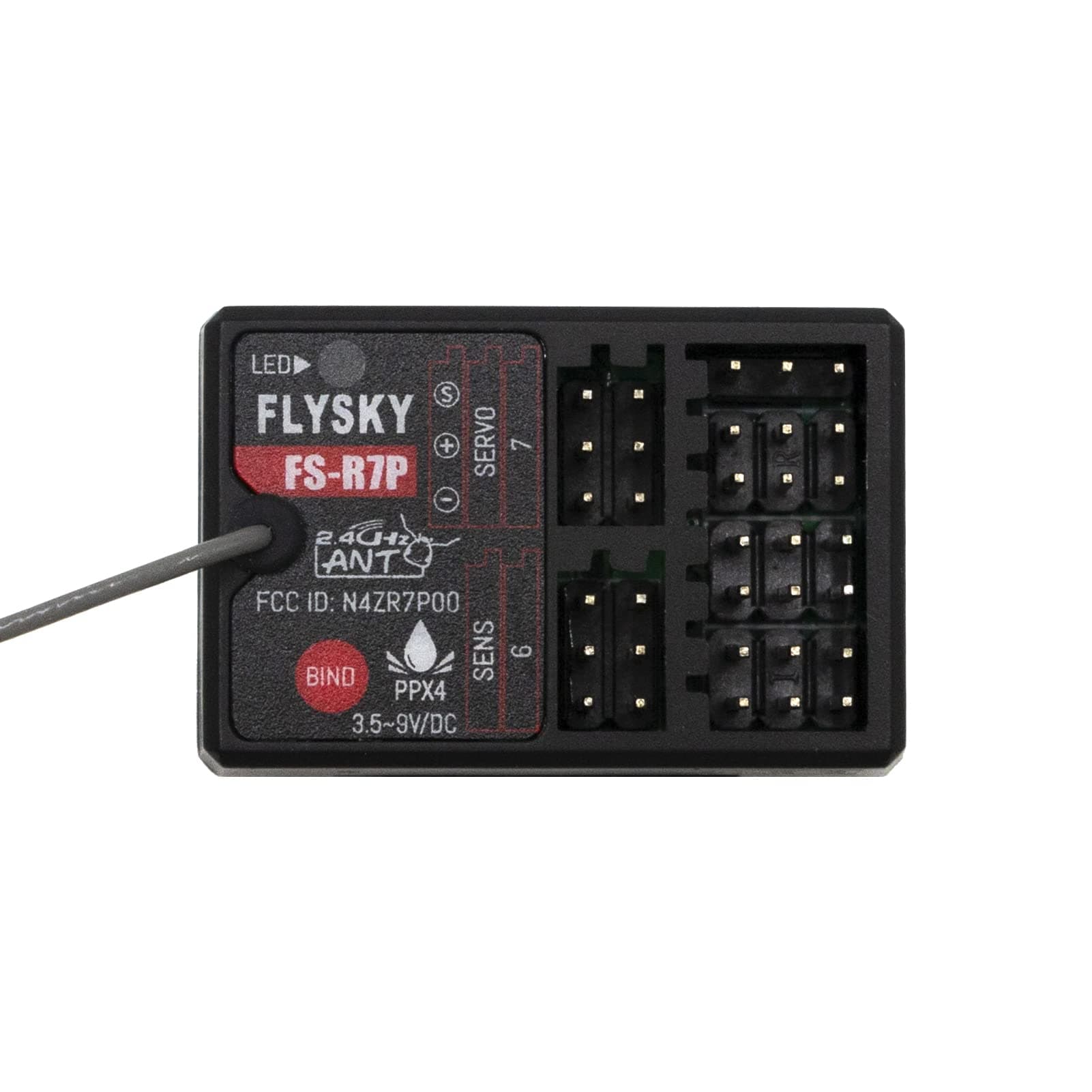 FS-R7P Flysky Receiver, 7CH 2.4Ghz RC Transmitter Receiver for Flysky FS-G7P Transmitter to Improve The Performance of RC Toys