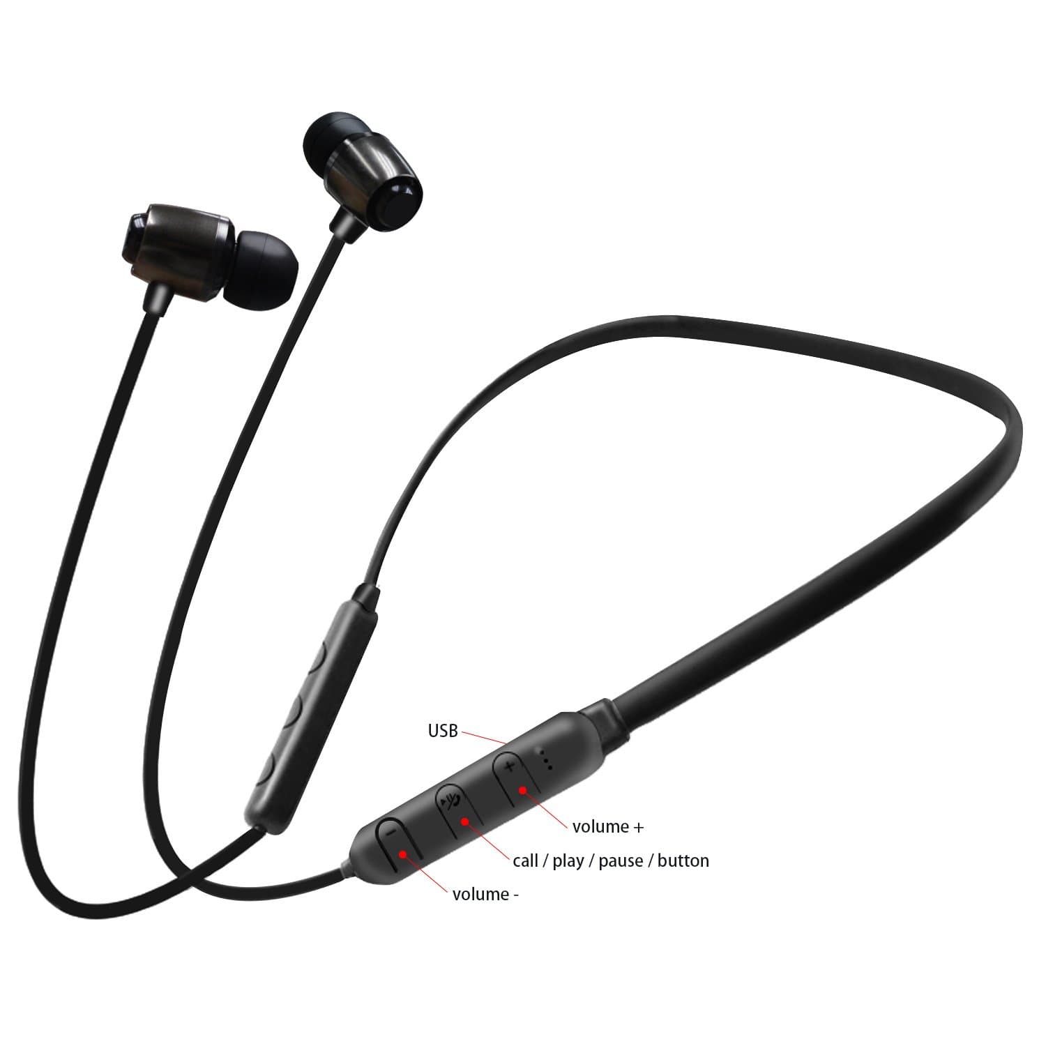 Bluetooth Wireless Headphones, Posunitech Soft-Bone Bluetooth Earphones with Mic, Super Bass & CVC6.0 Noise Canceling Headset with Hands-free Fit for Running, Workout …