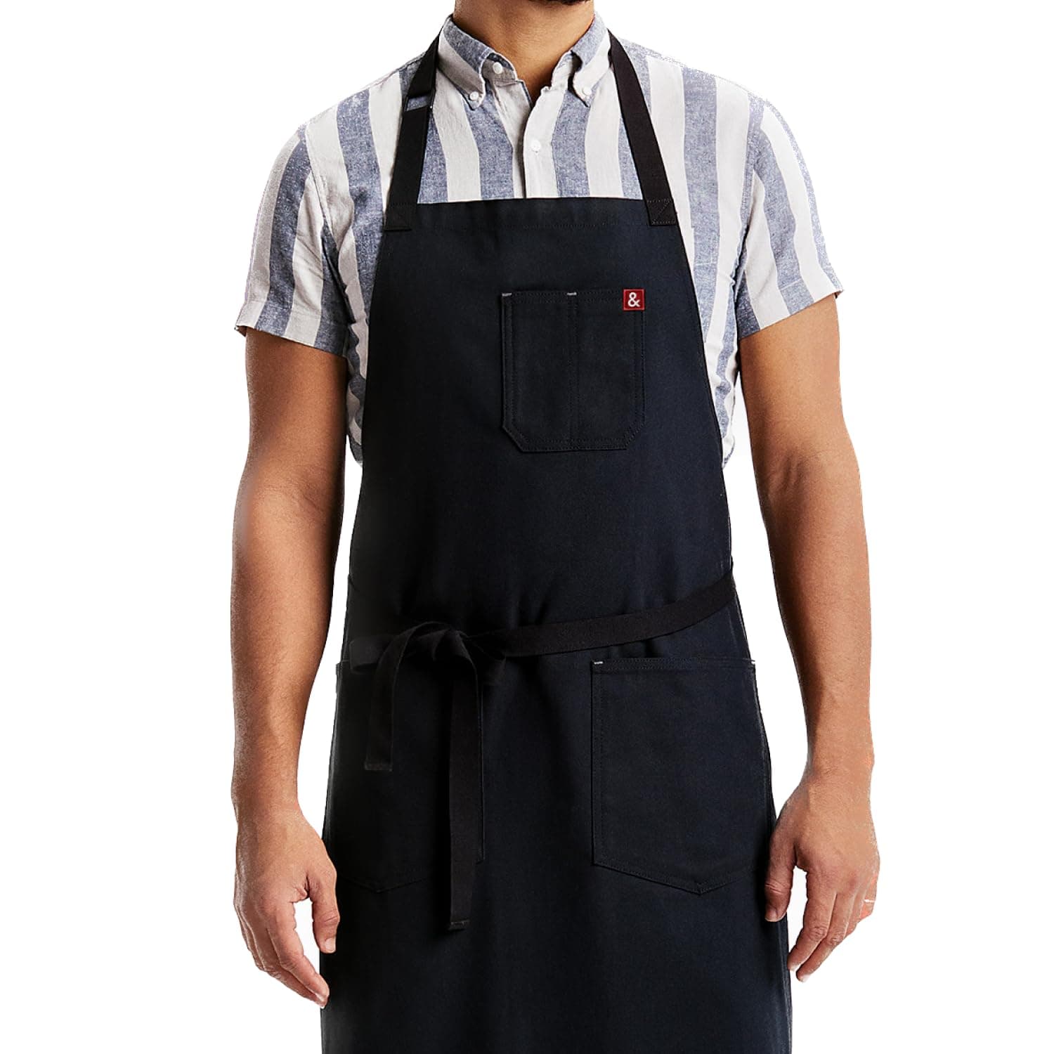 Essential Apron - Professional Chef Apron with Pockets & Adjustable Bib Strap for Cooking & Grilling