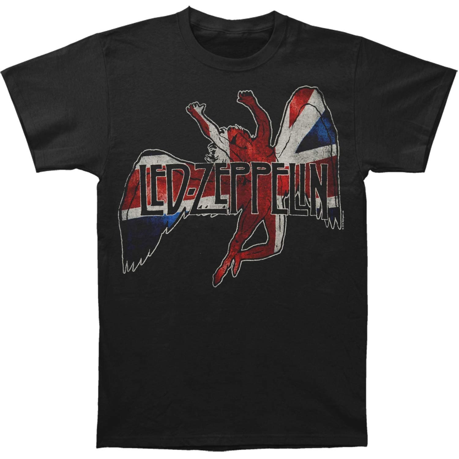Led Zeppelin Men's Icarus Flag T-Shirt Medium Black